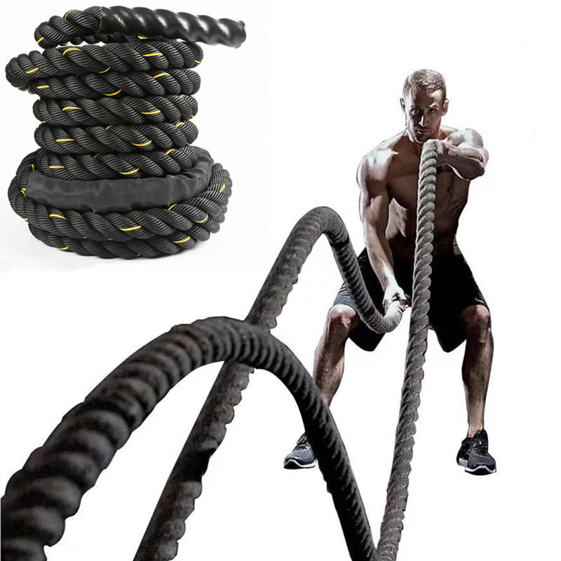 Weighted jump rope fitness studio outdoor home fitness exercise physical training combat rope combat strength training fitness rope
