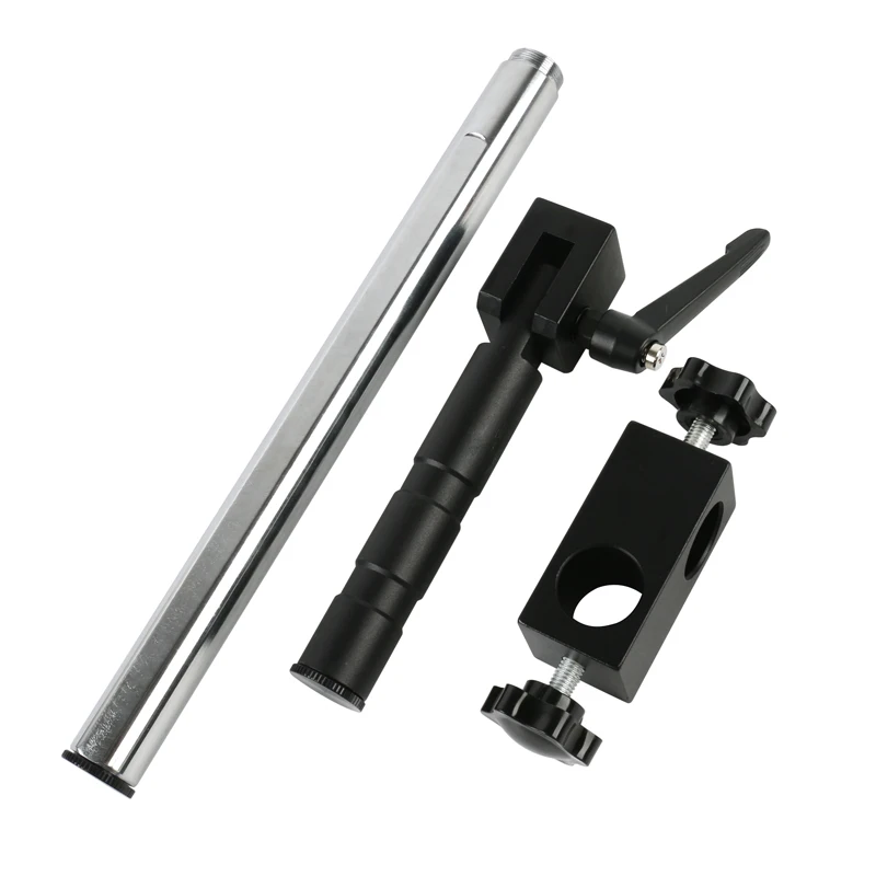 50mm Focusing Zoom Monocular Video Microscope Multi Axis Adjustable Boom Table Working Stand Holder Support For HDMI USB Camera