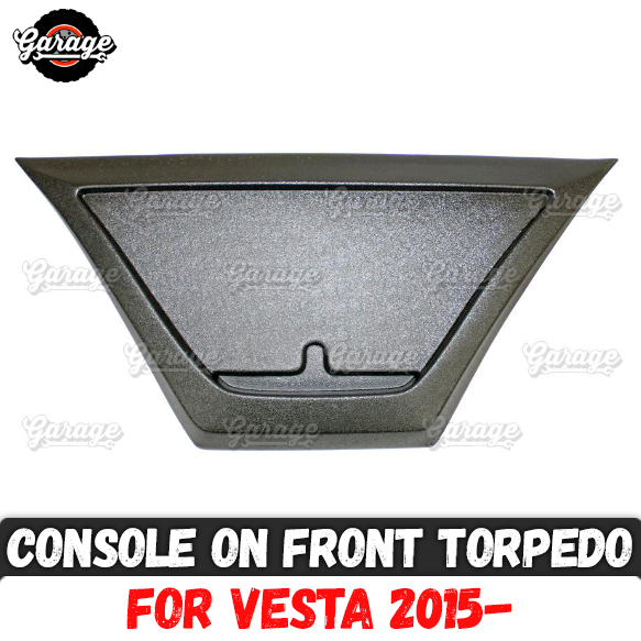 Driehoekige console op voorpaneel voor Lada Vesta -ABS plastic organizer functie accessoires krassen auto styling tuning