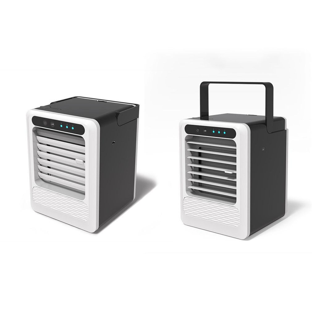 7 lys usb mini bærbart klimaanlæg luftkøler ventilator skrivebordsplads køler personligt rum luftkøler ventilator til værelse hjem 1hp