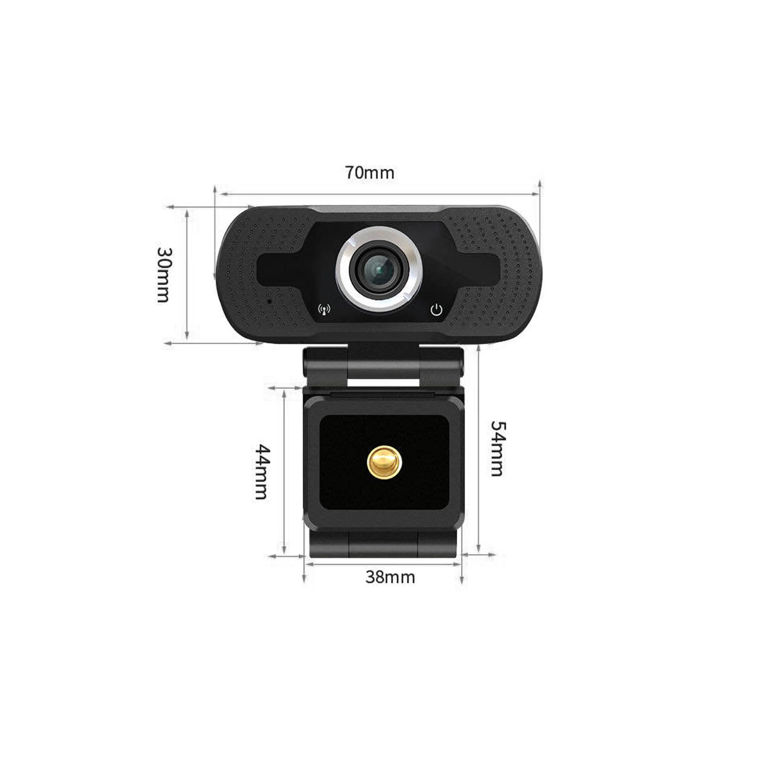 1080P Video Conference Camera HD Computer Camera Webcam 2 Megapixels Manual Focus with Microphone Multi-Functional Base USB Plug