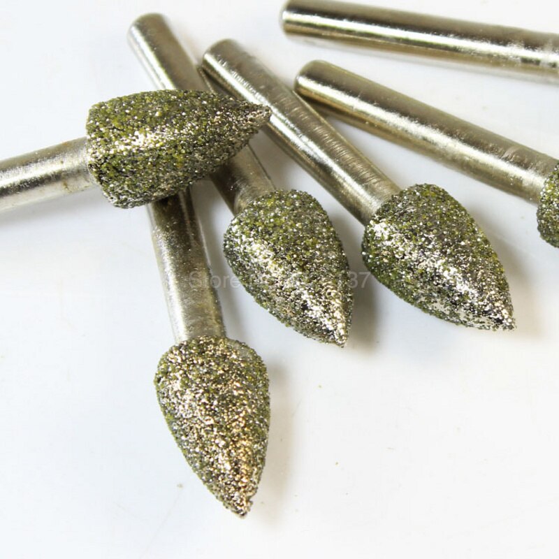 1 stk 46 korn diamant slipehode kule roterende bit glass jade stein utskjæringe kjedelig loddede grader legering peeling poleringsverktøy