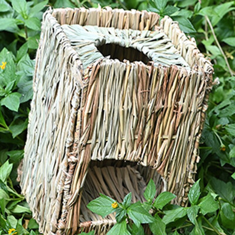 Handmade Straw Folding Rabbit Nests Small Animal Grassy Nests For Be Placed In The Field Or Home Pet Products TB