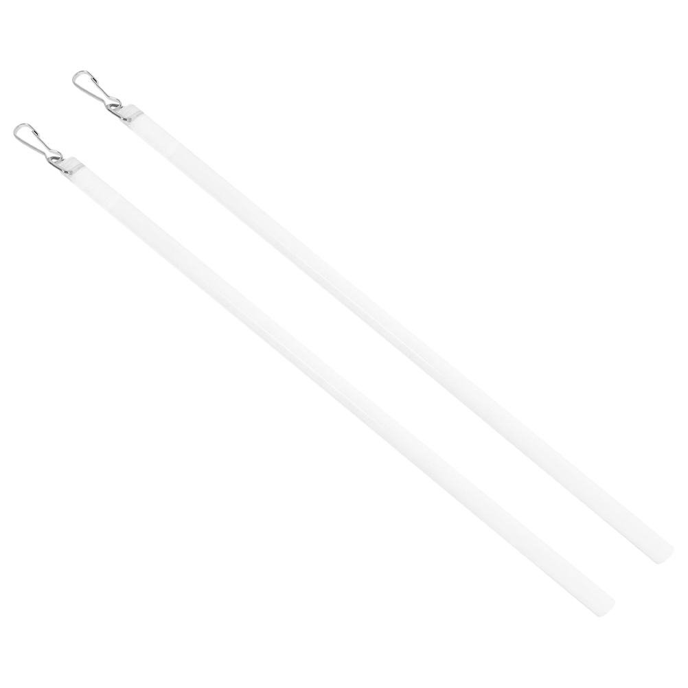 Baguette de rideau en acrylique avec crochet, baguette de rideau transparente, baguette de nervure d'ouverture, accessoires de rideau transparents, draperie universelle, le plus récent