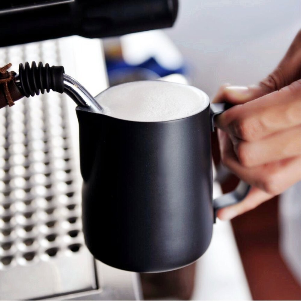 Капучинатор для молока melkeskummende skummende mugge - ikke-pinne belegg latte Kunst espresso cappuccino - matkvalitet 18/8 stainles
