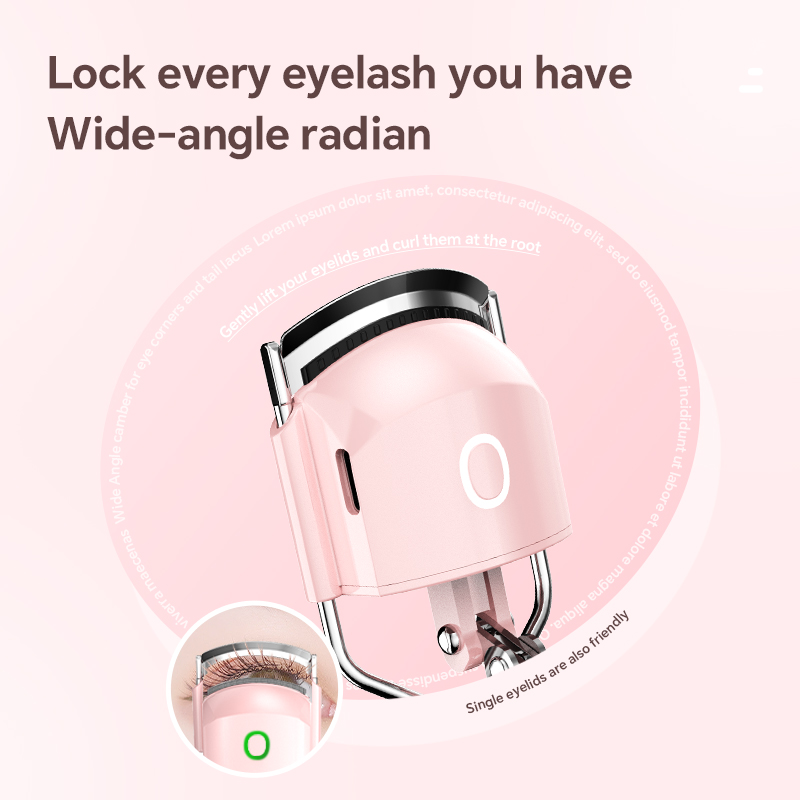 Beste verwarmde wimperkruller Intelligente snelle verwarming 3 temperatuurregeling Draagbare make-uptools Mini elektrische hete wimperkrulspelden