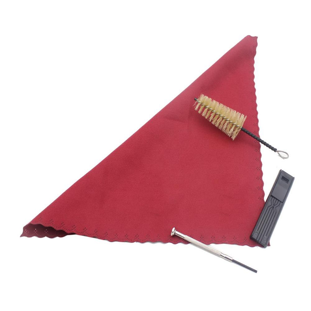 Slade 5- in -1 saxofoon reinigingsset schroevendraaier + rietenkoker + schoonmaakdoekje + borstel + kurkvet voor fluit-klarinetaccessoires