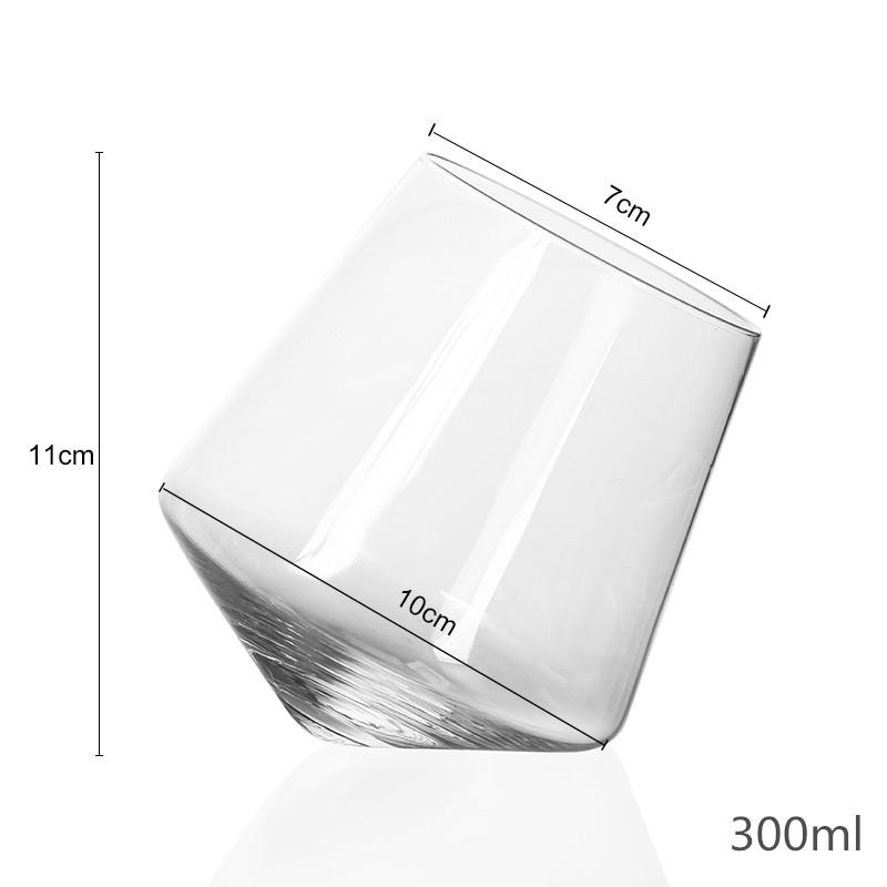 Krystall whiskyglas ultraklar snurreplate vin karaffel hurtig epacket vin burgunder whisky øl drikker hjemmebar fest 300ml: 300ml