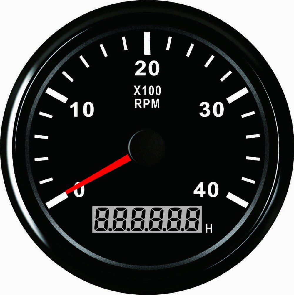Warranted 85mm Tachometer RPM Gauge 0-4000RPM With Backlight 9-32V