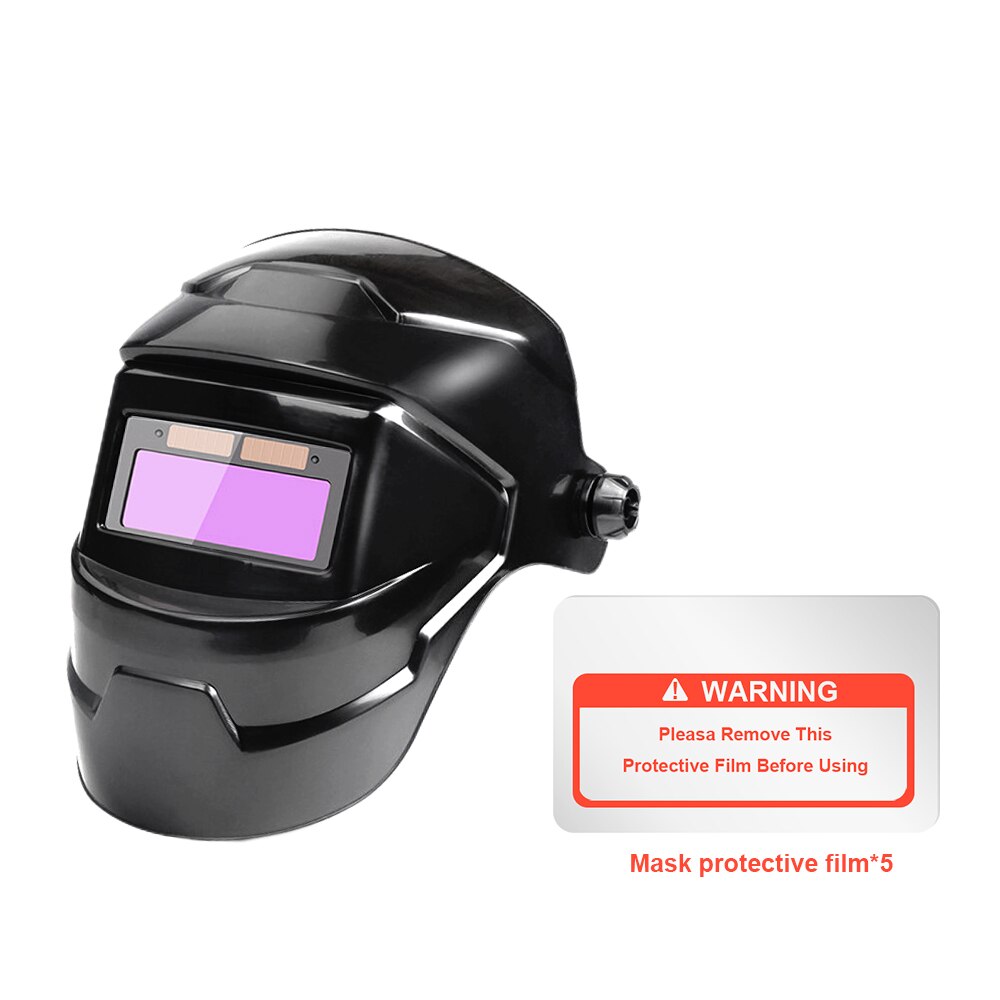 Auto Darkening Welding Helmet Solar Powered True Color Large View Mask for Arc Grinding Cutting Eye Protection: Set