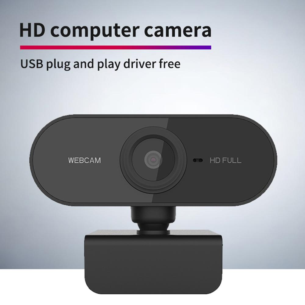 1080P HD Webcam with Mic Rotatable Autofocus USB 2.0 PC Desktop Web Camera Cam Mini Computer WebCamera Cam Video Recording Work