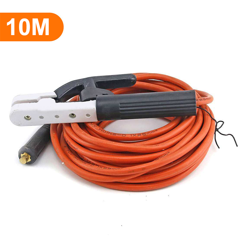 Cabo de Solda de 300cm-10M, Cabo de Solda de 300A, 10 Metros, Ferramentas de Soldagem de Alta Potência, Porta Eletrodo de Latão para Soldagem de Ferro: Vermelho