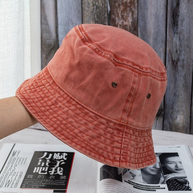 Sommer Gewaschen Denim Eimer Hüte Frauen Faltbare Fischer Hütte Männer Bob Kappen Hüfte hüpfen Gorros Männer Frauen Panama Eimer kappe: color5