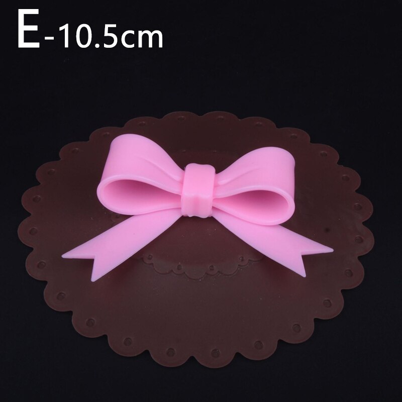 Siliconen bekerdeksels met strik, stofwerende komdeksels, isolatiebekerafdichtingen, mokkendeksels voor glazen bekers, drinkgerei, onderdelen, accessoires: En