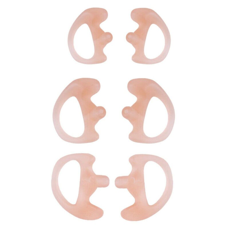 Moules d&#39;oreille, 2 pièces, Radio bidirectionnelle, oreillettes de remplacement, insertion pour Tube de bobine acoustique, kits audio, accessoires pour écouteurs,