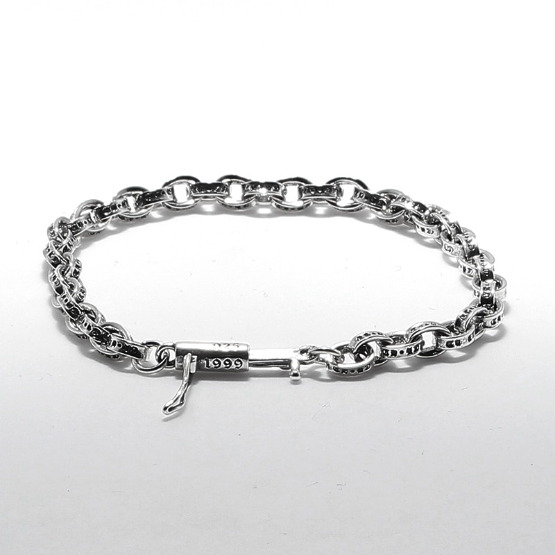 925 Sterling Silver Bracelets Punk Hand Chain For Men And Women Special Jewelry Charm Bracelet 036