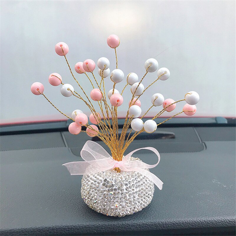 Auto Ornamenten Decoratieve Strass Starry Leuke Auto Decoratie Auto Interieur Decoratie Voor Meisje Auto Interieur Accessoires: Black