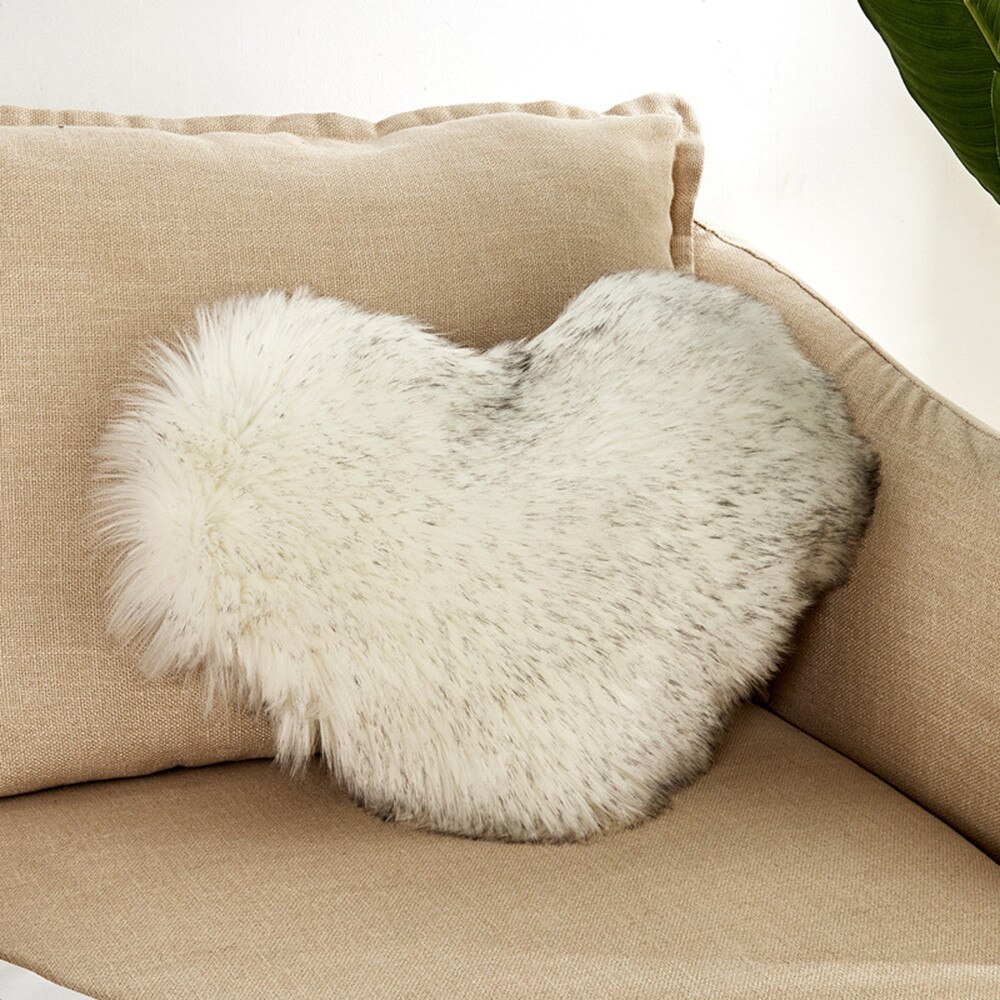 Hartvormige Sierkussen Kussen Pluche Kussens Thuis Sofa Decoratie Coussin Decoratif Funda Cojin Decoratieve Kussensloop: E