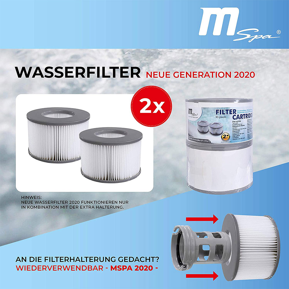 Filtre de piscine pour MSPA,Toskana,Camaro,Alpine,Silver Cloud,Tekapo,Mono,Reve,Bliss,Baikal,Lite Nest,Starry Aurora, 1 pièce