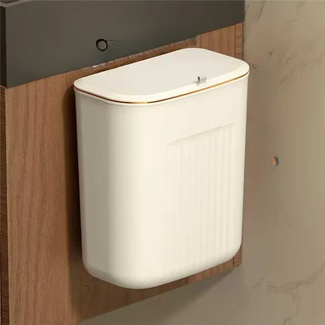 Cesta transparente montada en la pared impermeable con tapa que cambia ropa limpia toalla organizador de lavandería, caja de almacenamiento de cocina lujosa