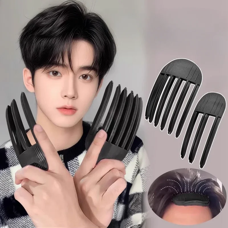 2 pçs fofo hairpin curling franja clipes raízes de cabelo volumizing grampos de cabelo conjunto feminino curling clipe fixo moda volume rolo de cabelo