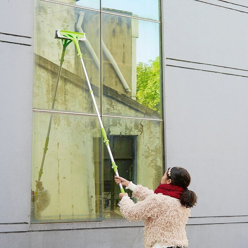 Telescopische hoogbouw Reiniging Glas Spons Mop Multi Cleaner Borstel Wassen Ramen Stof Borstel Makkelijk Schoon de Windows hobot