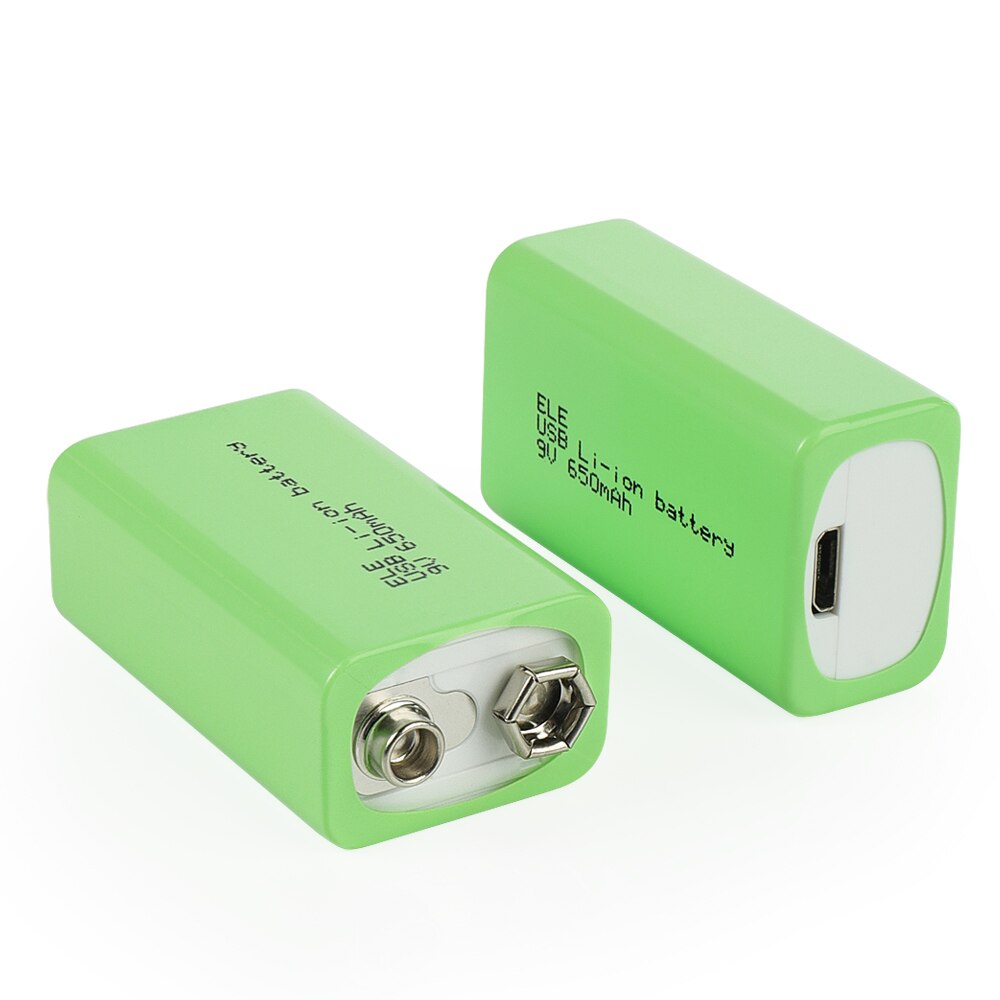 Micro batterie Lithium-ion Rechargeable USB 9 V, 650mAh, 6F22, pour jouet hélicoptère RC