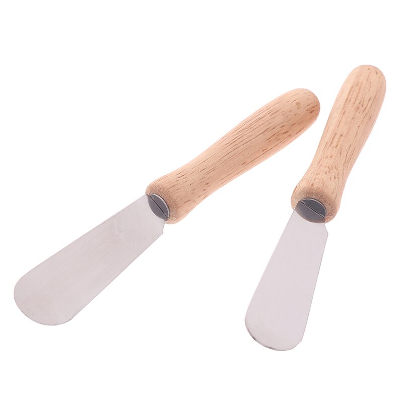 2pcs Stainless Steel Cheese Butter Spatula Child Kid Sandwich Cheese Slicer Kitchen Baking Tool 10*1.8cm