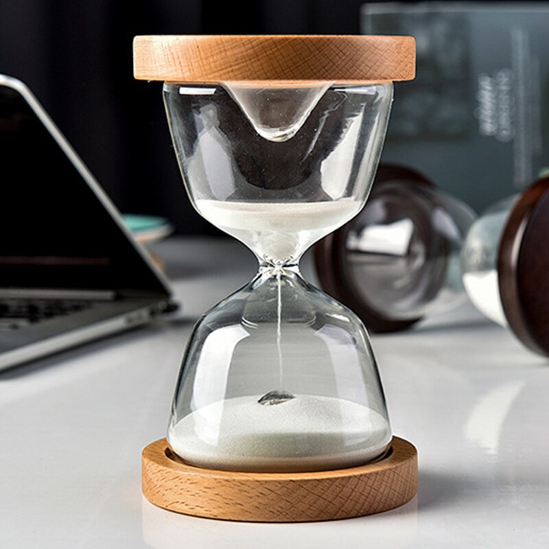 Sablier en bois et verre, 15 Minutes, horloge de sable, Style nordique, beau, , ornement de bureau, maison, pour enfants, minuterie de sable