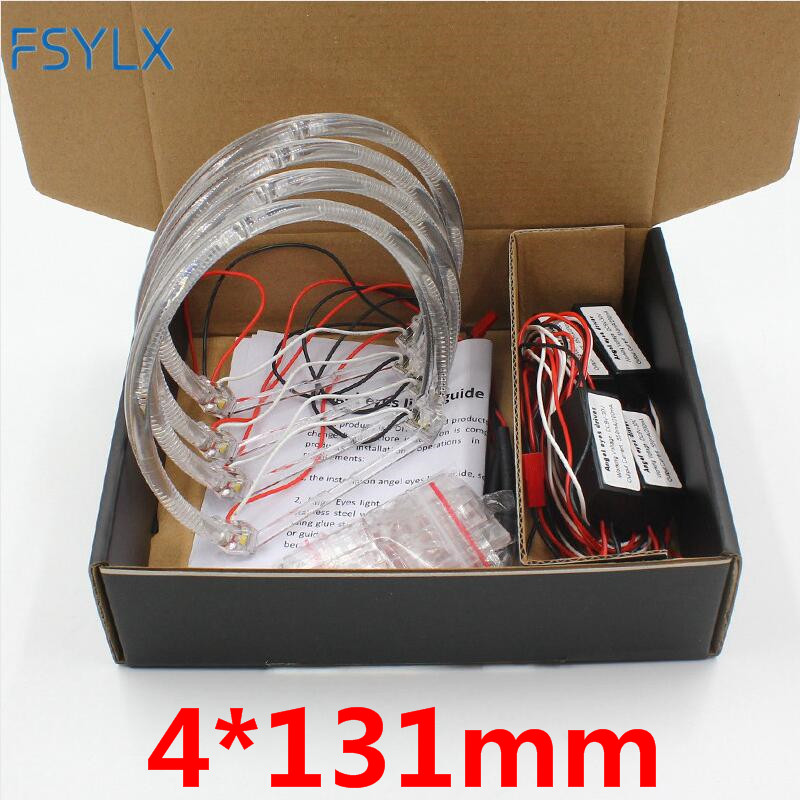 FSYLX LED Winkel Augen für BMW E46 Heiligenschein licht Fehler Freies SMD engel auge E36 E38 E39 E46 Projektor Weiß gelb verrotten blau Winkel Augen