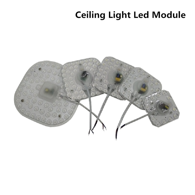 Loftslamper led modul  ac220v 230v 240v 6w 12w 18w 24w 36w led lys udskift loftslampe lyskilde praktisk installation