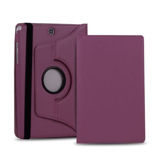Rotating Case For Samsung Galaxy Tab A 9.7 inch SM-T550 SM-T555 SM-P550 SM-P555 tablet cover For Samsung Galaxy Tab A 9.7 case: Purple
