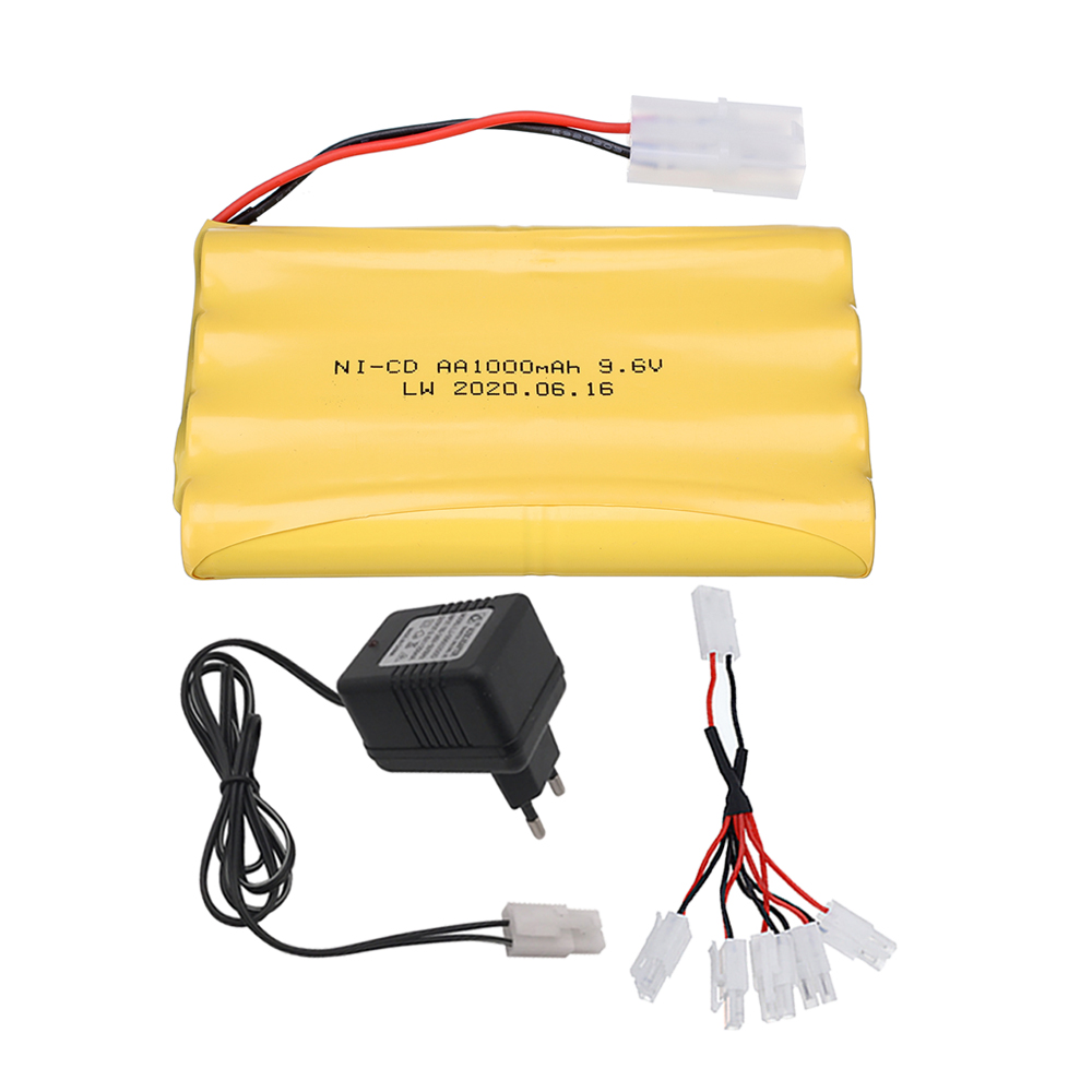 9,6 V 1000 mAh Akku Für Rc Autos Panzer Roboter Stiefel Schiff Spielzeug Pistole Tamiya stecker NiCD AA 9,6 v Batterie Pack Mit Ladegerät: Grün