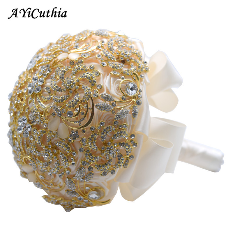 AYiCuthia luxe mariage Bouquet cristal mariée Bouquet mariage broche Bouquet bijoux mariage Bouquet S2