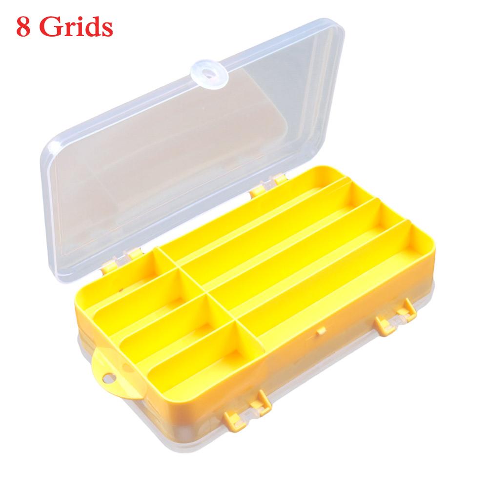 Double Sided Fishing Tackle Box 8/10/12/16 /26 Grids Bait Lure Hook Compartment Storage Case Waterproof Fishing Accessories