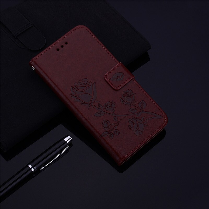 Redmi 9 T etui na Xiaomi Redmi 9 T skórzany portfel odwróć wizytownik etui na telefony dla Xiomi Redmi 9 T 9 T 9 t magnetyczny okładka książki: Brown2