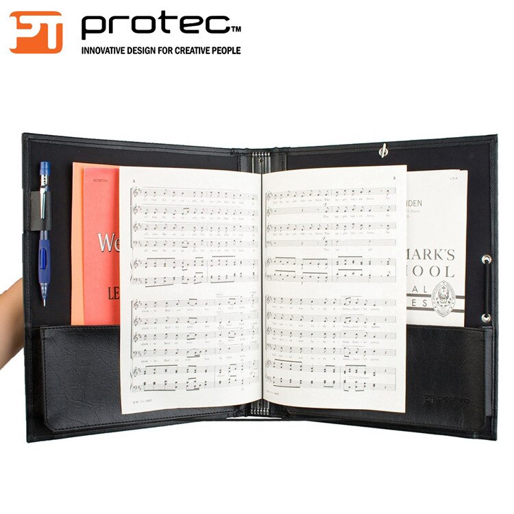 PROTEC Leather Music Folder for Chorus - F2E Model