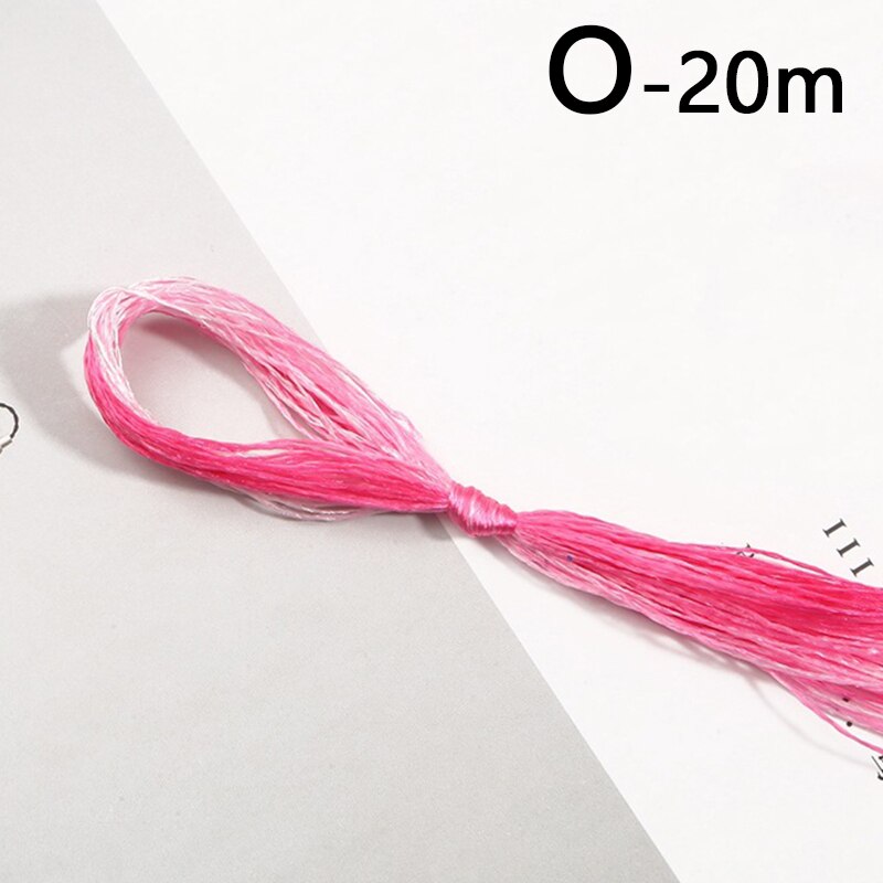 20M Polyester Embroidery Thread Gradient Cross Stitch Floss Threads Cotton Sewing Skeins Skein Kit DIY Sewing Tool Crafts: O