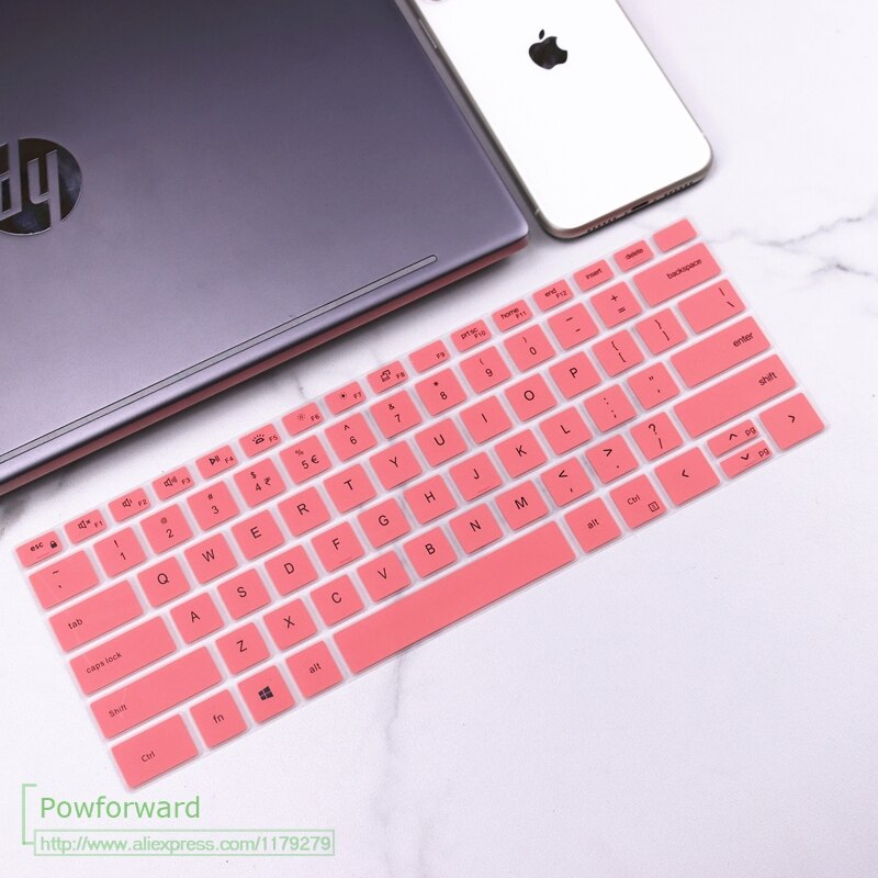 Silicone Keyboard cover Skin laptop For Dell XPS15 9500 2-in-1 15.6 inch XPS 15 9500 9510 / XPS 17 9700 9710 17.3: Pink