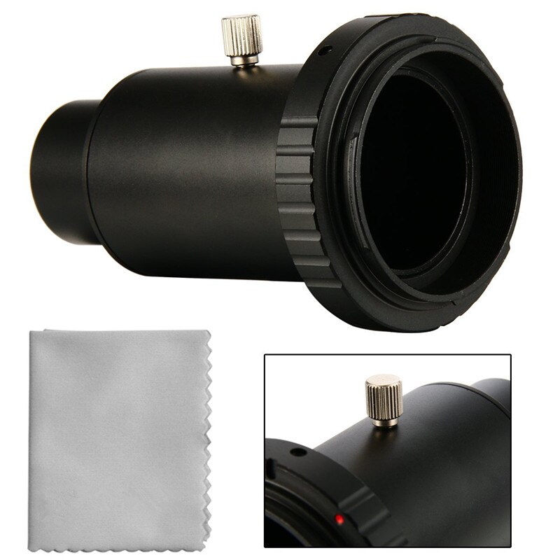 Adaptador de cámara para telescopio, 1,25 ", tubo de extensión, anillo en T para Canon EOS Metal