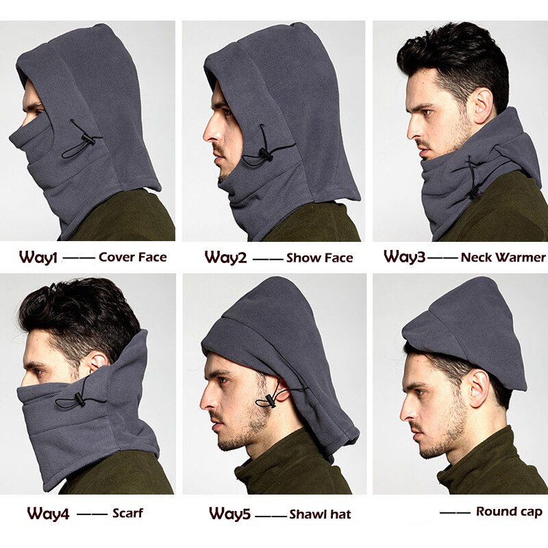 Masque de Snowboard pour Ski et Snowboard Bonnet tête tête en molleton en velours, masque intégral, , pour le cyclisme, le ski, bonnet