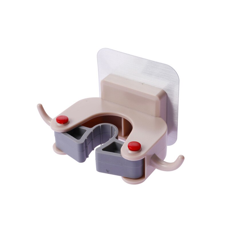 Ecobravo multifunctionele dweilhouder zonder stoten, badkamer wandhanger, dweil, badkamer wandbezemhouder, huishoudelijke opbergtool