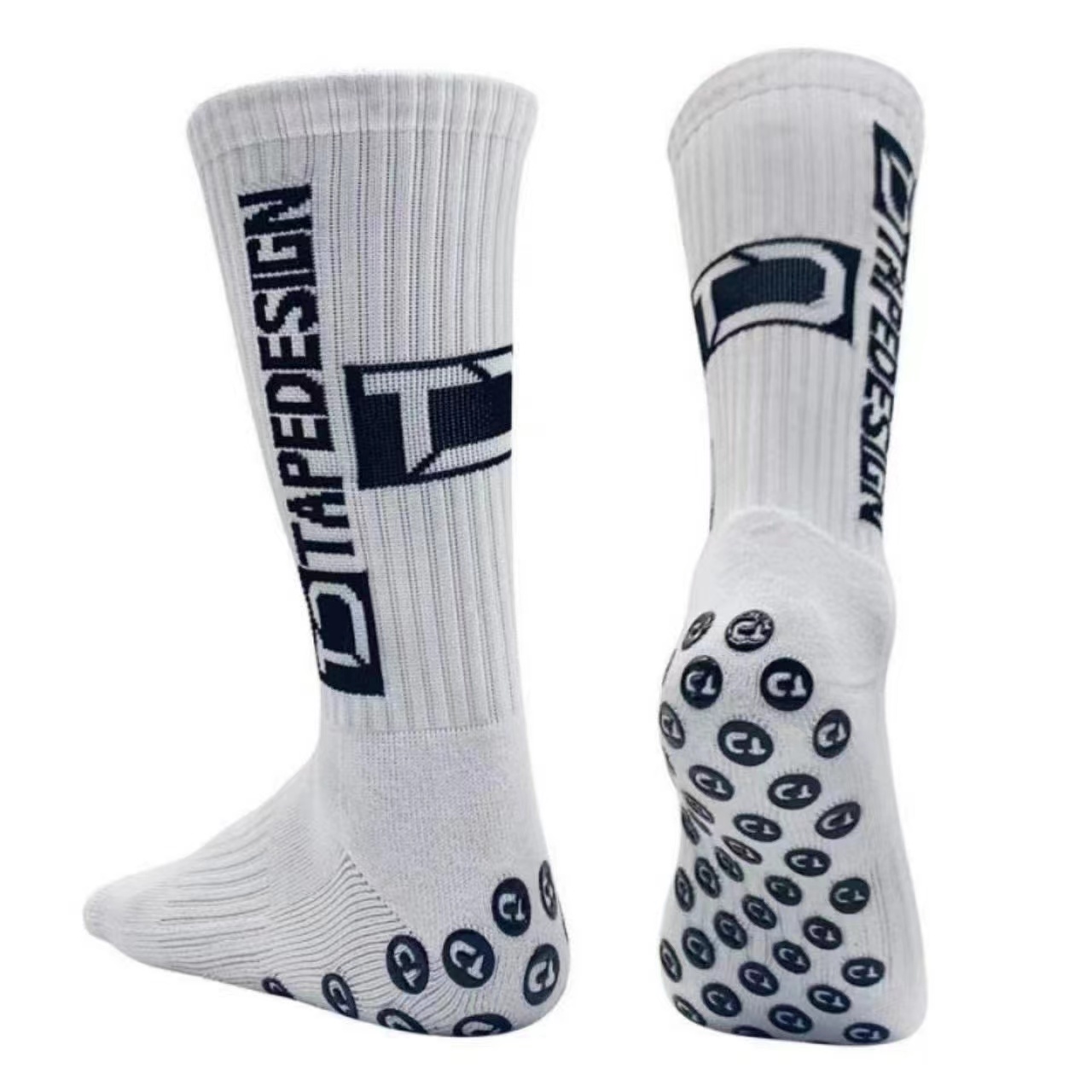 6 pares de meias de futebol meias esportivas masculinas meias de meia panturrilha silicone antiderrapante dot meias basquete yoga