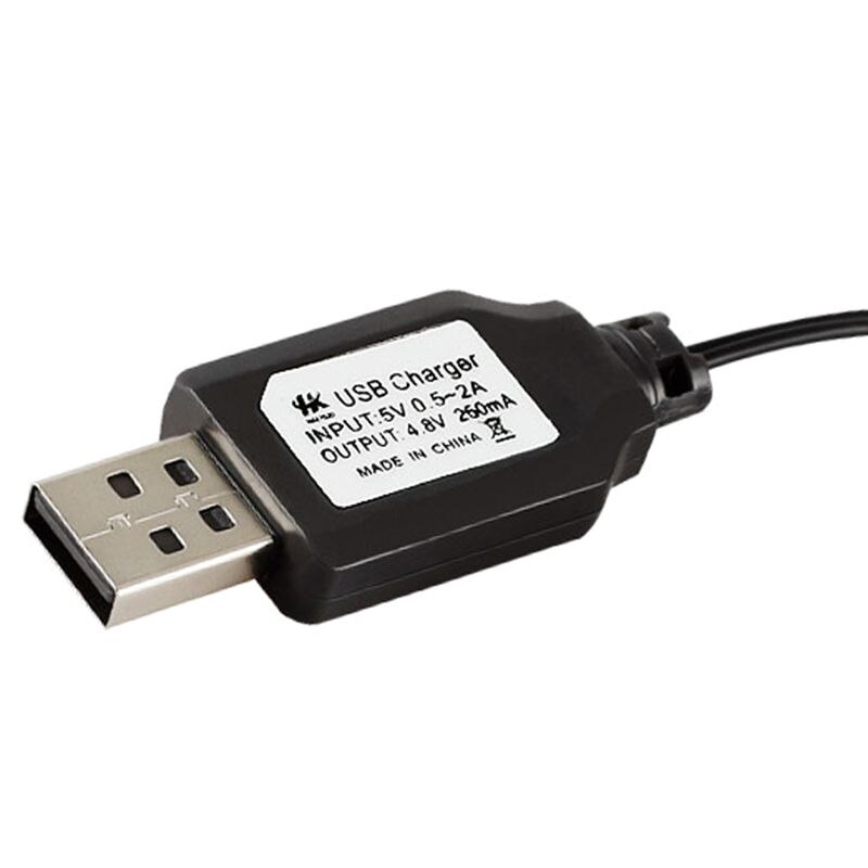 P82F Charging Cable Battery USB Charger Ni-Cd Ni-MH Batteries Pack SM-2P Plug Adapter 4.8V 250mA Output Toys Car