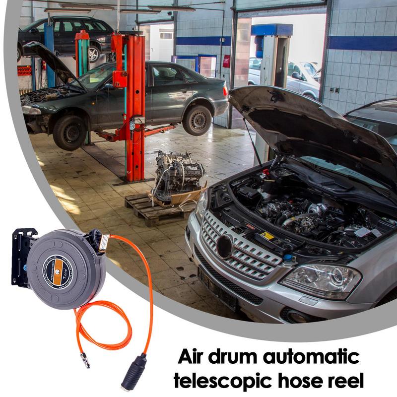 Hageslangetrommel veggmontert slangetrommel kraftig vannslangetrommel for utendørs bruk hageslangeholder frostvæske og uv