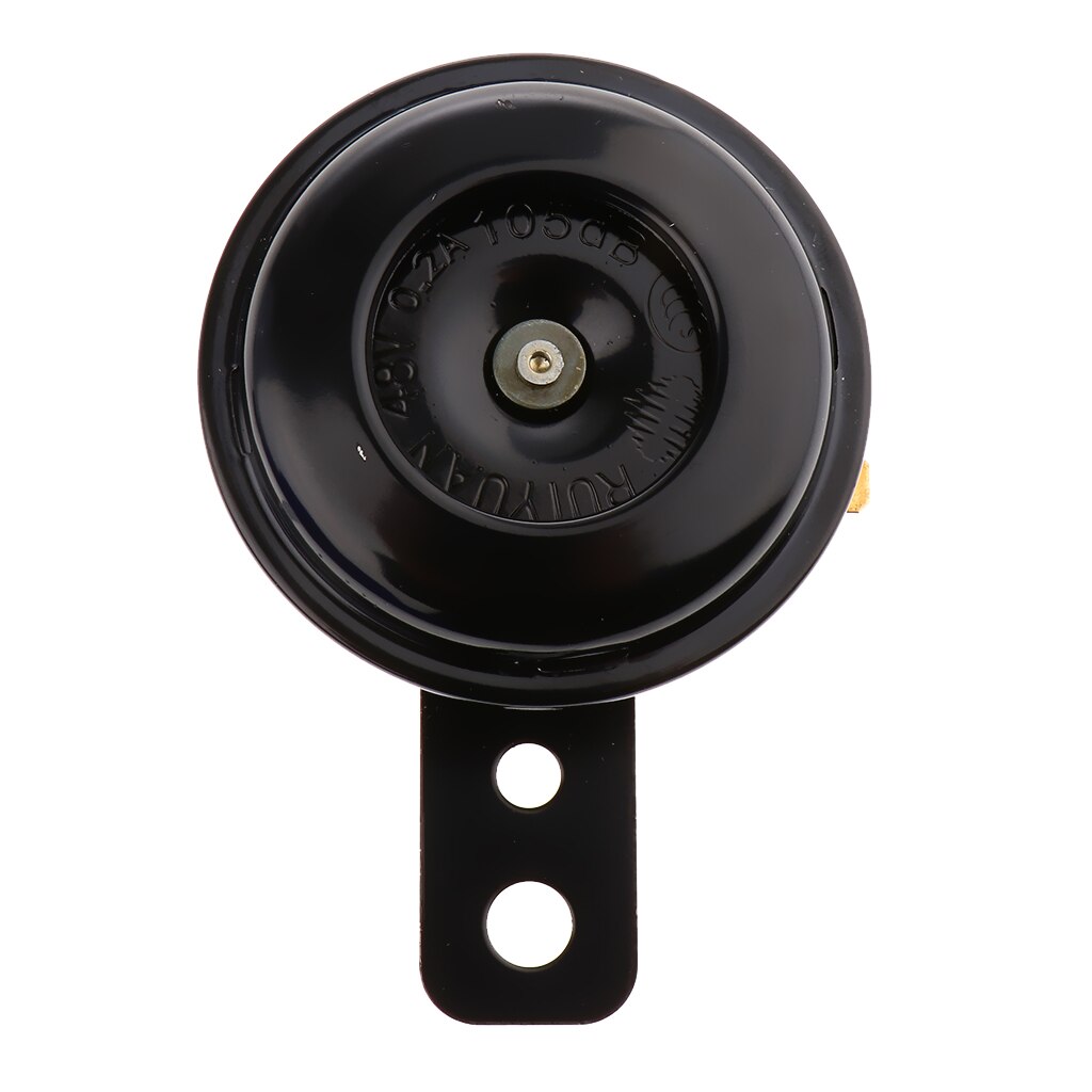 48V 0.2A uniwersalny Super głośny klakson robić roweru elektrycznego czarna trąbka