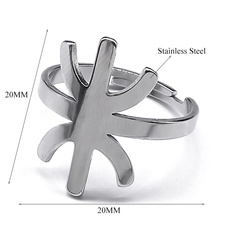 Afrika berber symbol vedhæng halskæde rustfrit stål guld farve amazing ⵣ bogstav etnisk amulet stil kæde halskæder smykker: Mørkt guld