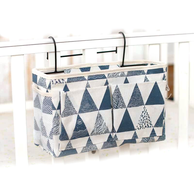 Bolsa de escritorio para cama, organizador de almacenamiento para sofá, TV, mando a distancia, colgante, soporte para cama, bolsillos: as shown