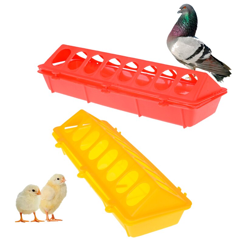 Alimentador de palomas y pájaros de 16 rejillas para jaula abatible, faisán, pollo, tierra, antiextensión, Cubo de alimentación, herramienta de jaula para pájaros