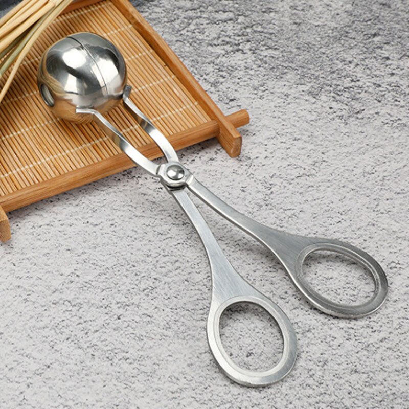304 rustfrit stål kødmelon baller non-stick tang kage pop frikadelle ske is scoop cookie dej scoop